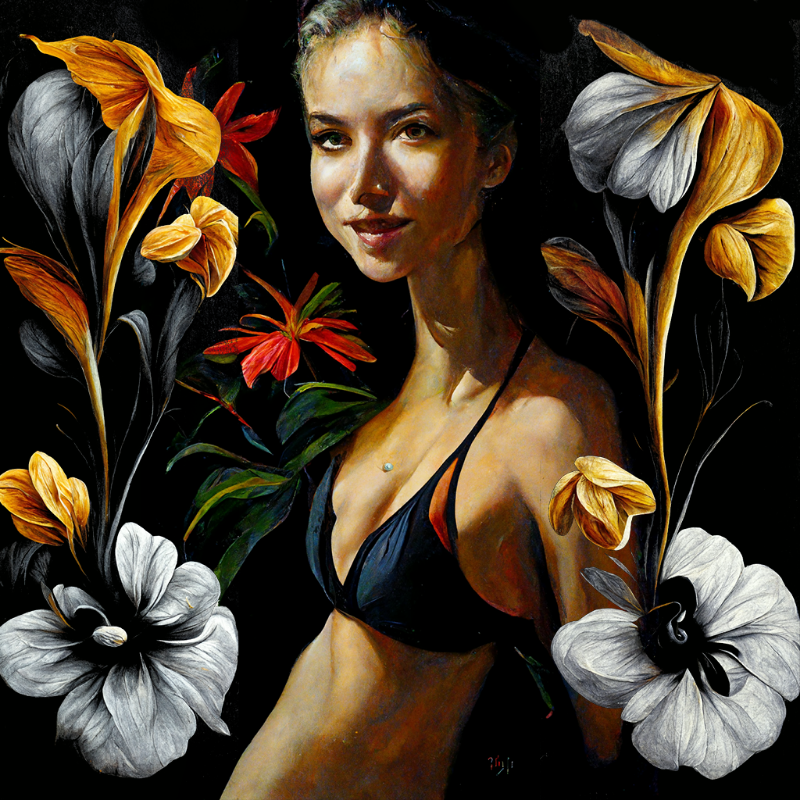 Girl and Flower #2 #14 static token preview