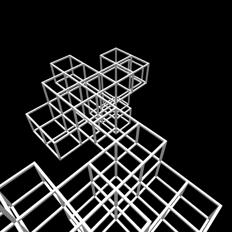 Genuary6: Drunken Modular Cubes #3 static token preview