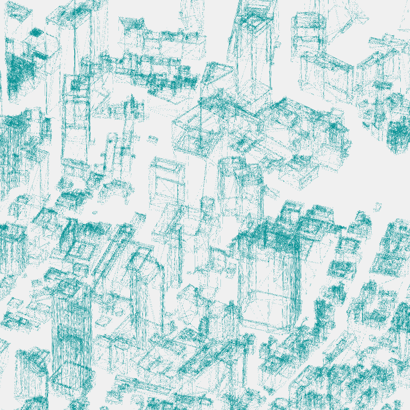 Algorithmic Drawing: Minato City Tokyo #9 static token preview