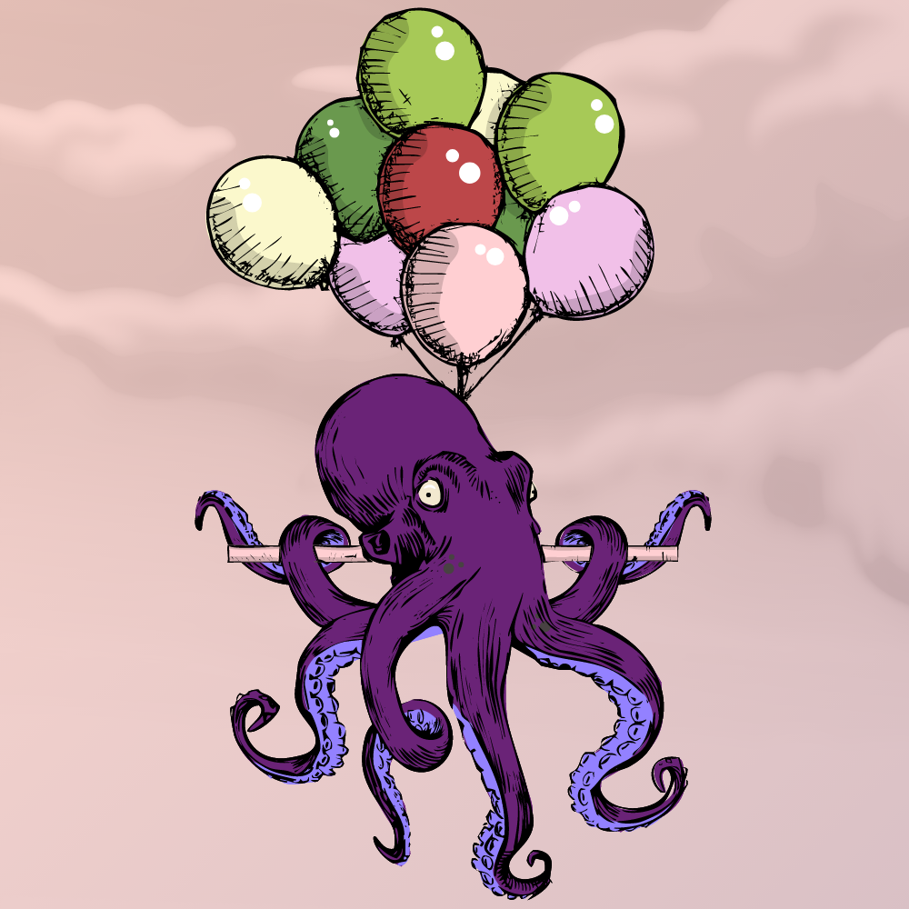 Flying Octupus #3 static token preview