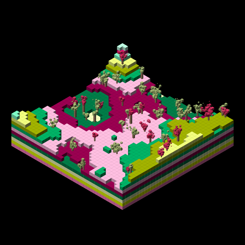 Pixel Topography #12 static token preview