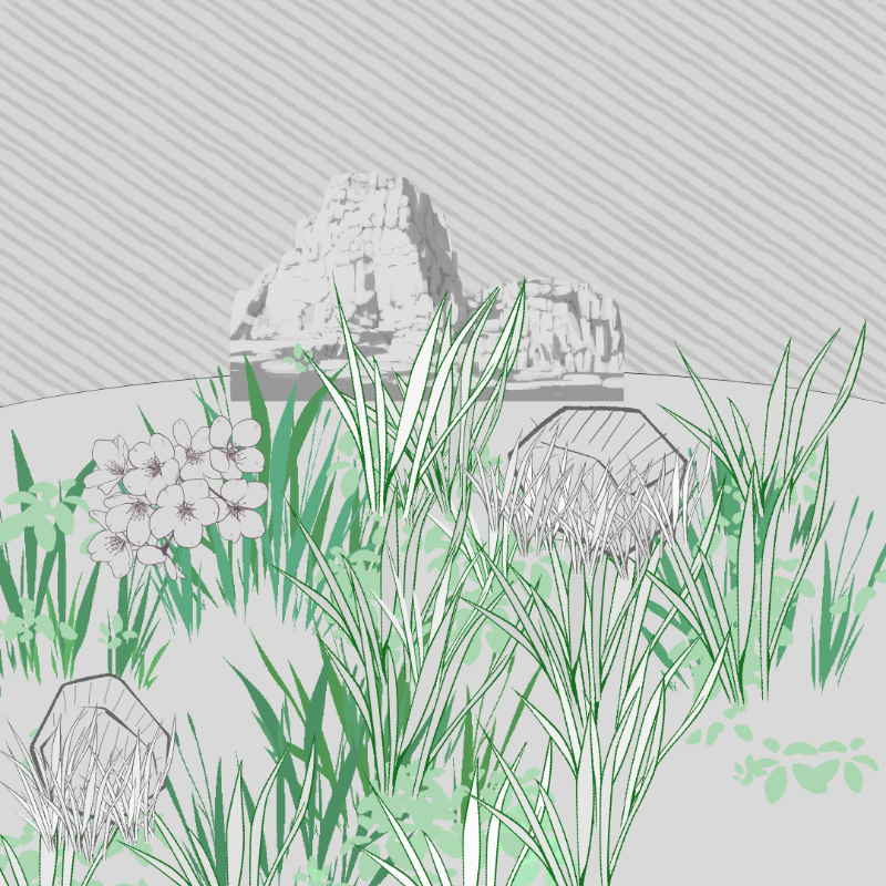 Wild Grass and Rubble #12 static token preview