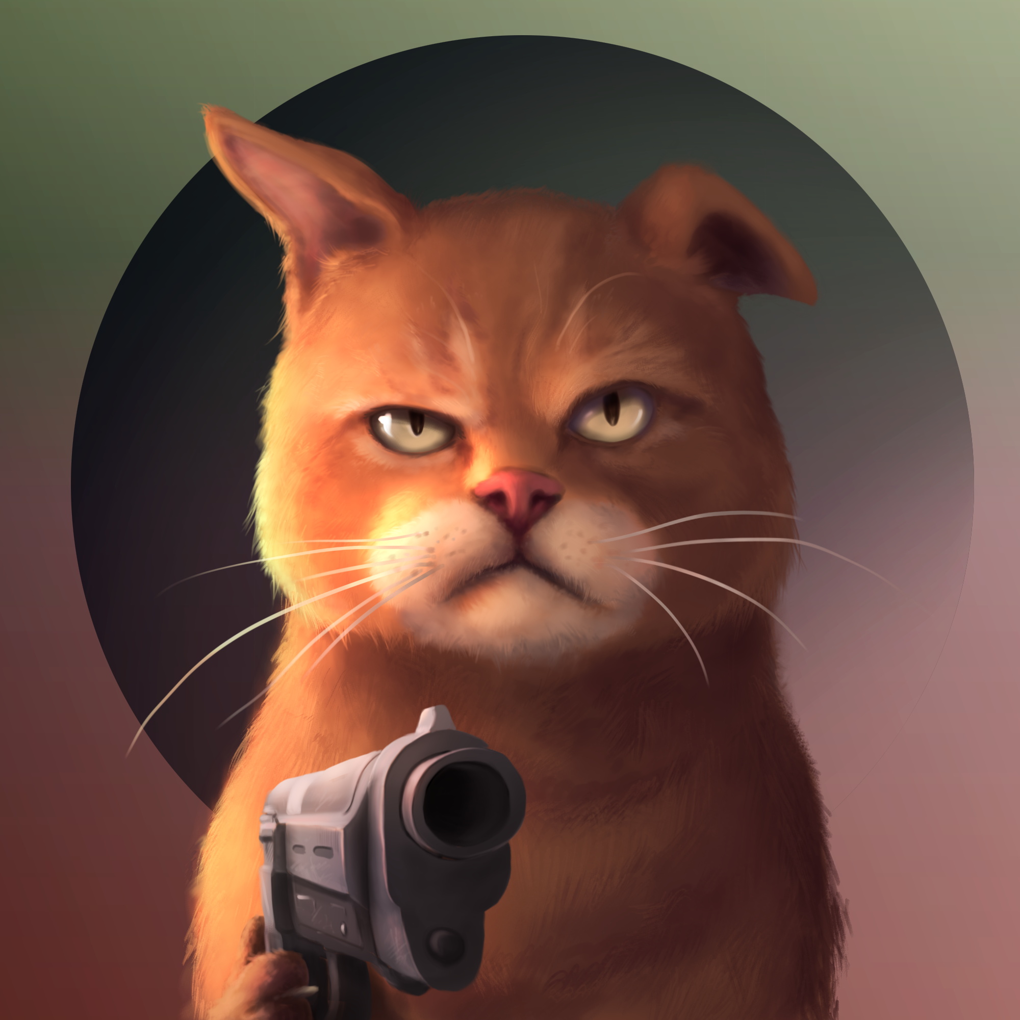 Gangsta Cat #20 static token preview