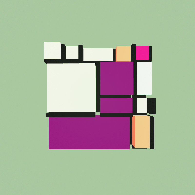 Mondrian3D #9 static token preview