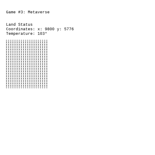 Game 3: Metaverse #11 static token preview