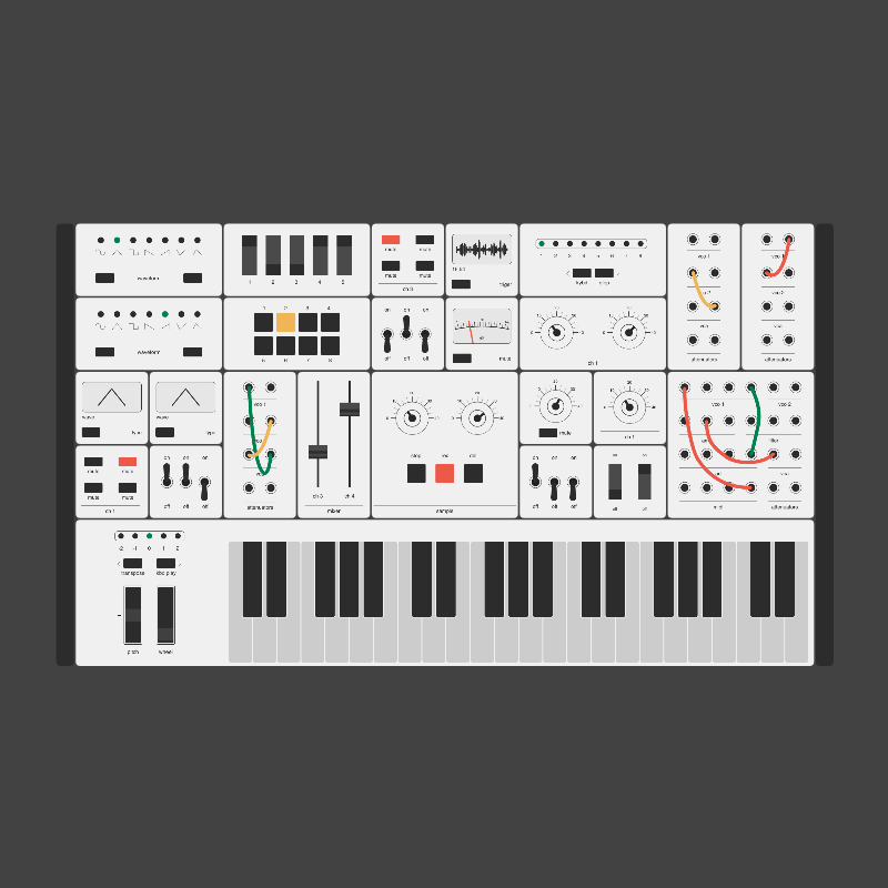 Modular synthesizer #1 static token preview