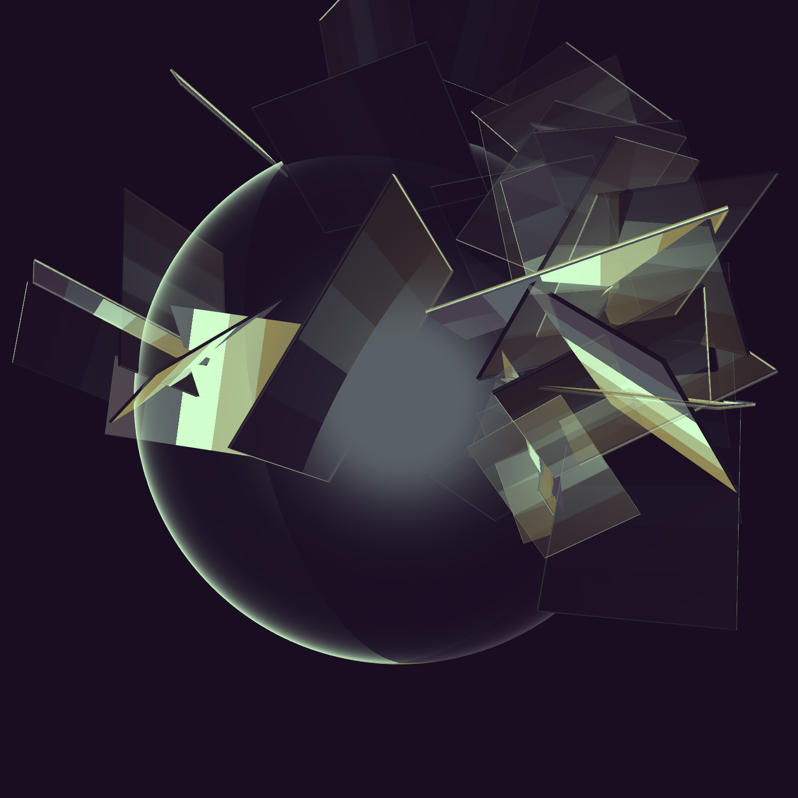 Composition with Sphere #2 static token preview