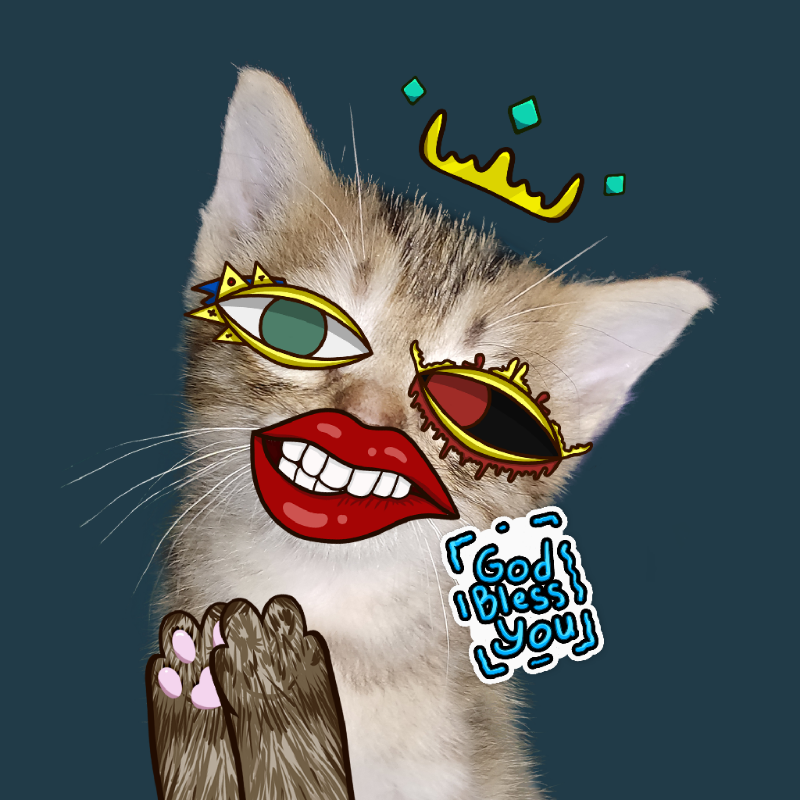 Fortune Kitty NFT #1 static token preview