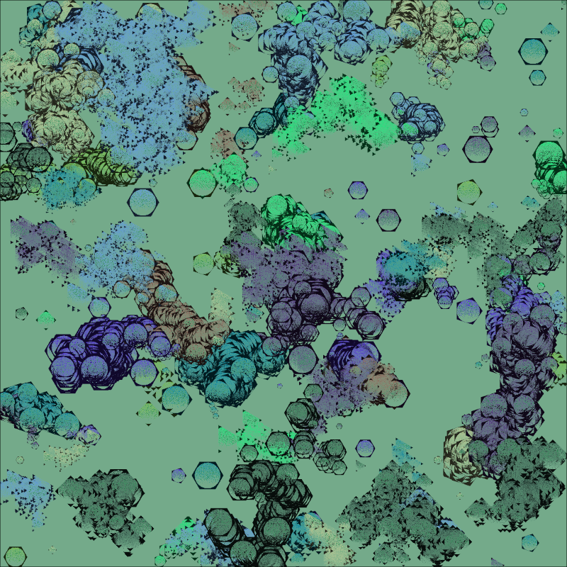 Organic Clusters #9 static token preview
