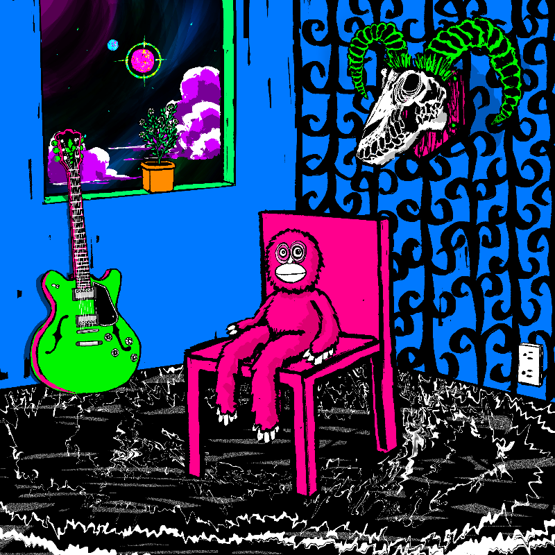 pink chair in the blue room #13 static token preview