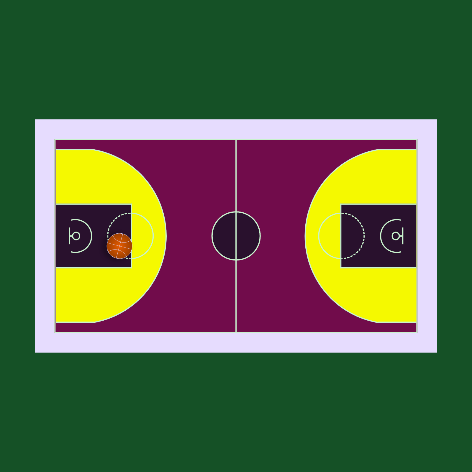 BasketBall Court Colorized. #1 static token preview