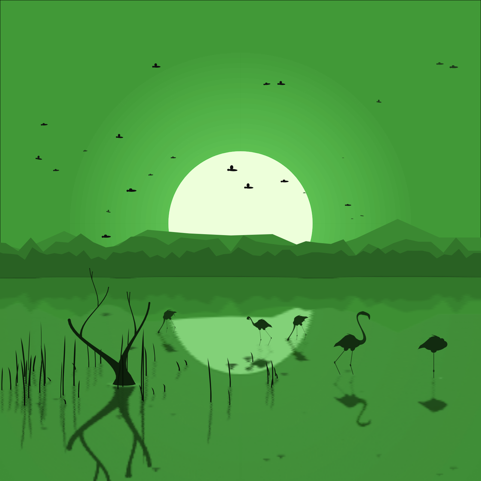 Flamingo Delta #12 static token preview