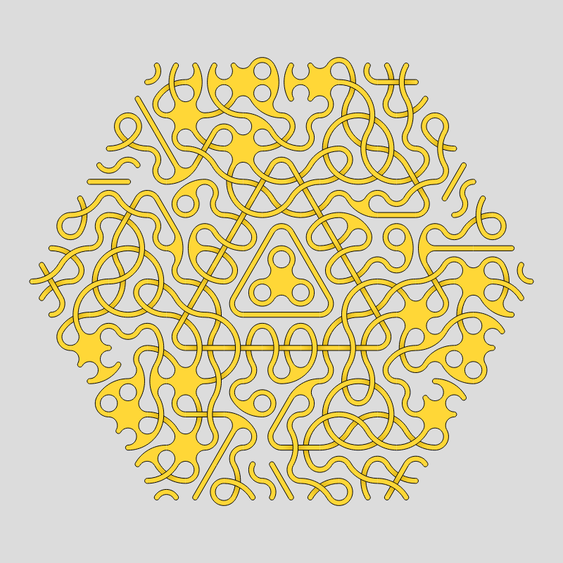 Truchet Threefold Symmetry #3 static token preview
