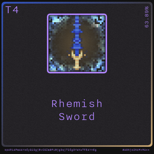 Gear for your quests - Sword #23 static token preview