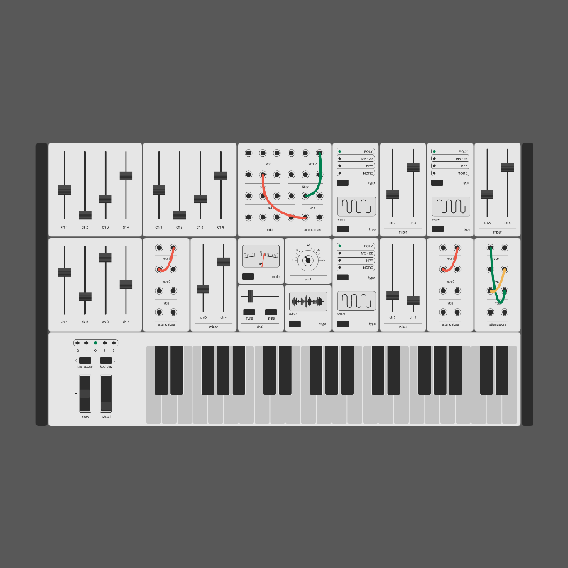 Modular synthesizer #14 static token preview