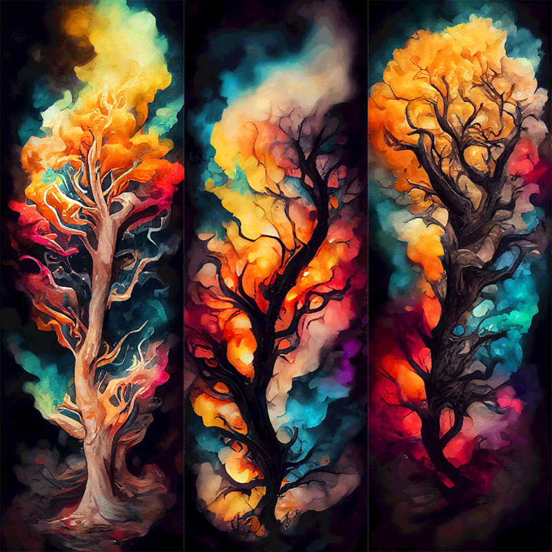 AI Psychedelic Forest #6 static token preview