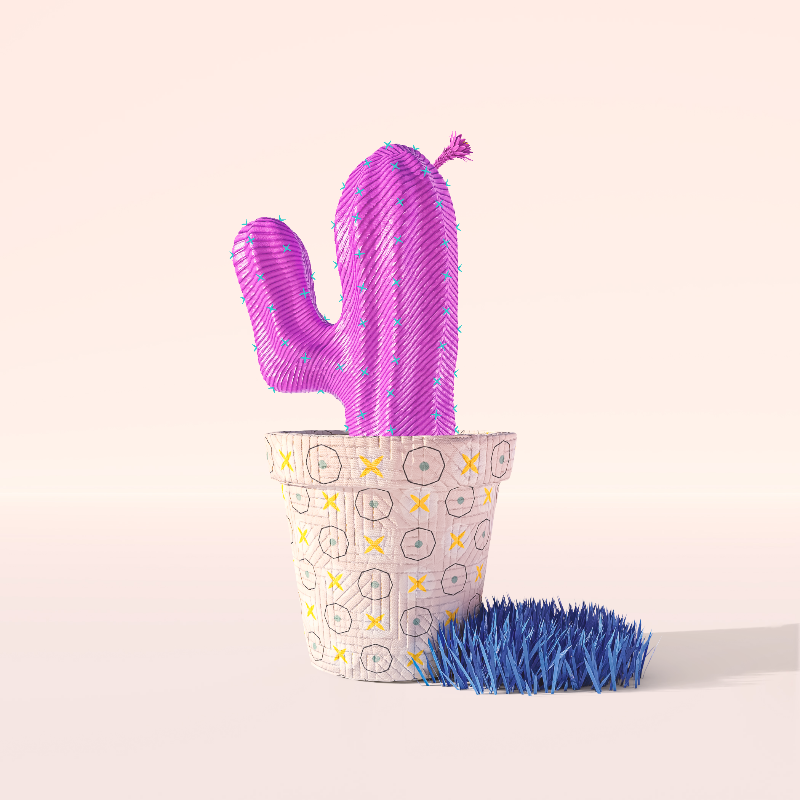 3D Crypto Cacti #14 static token preview