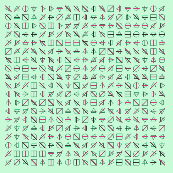 Geometric abstraction #4 static token preview