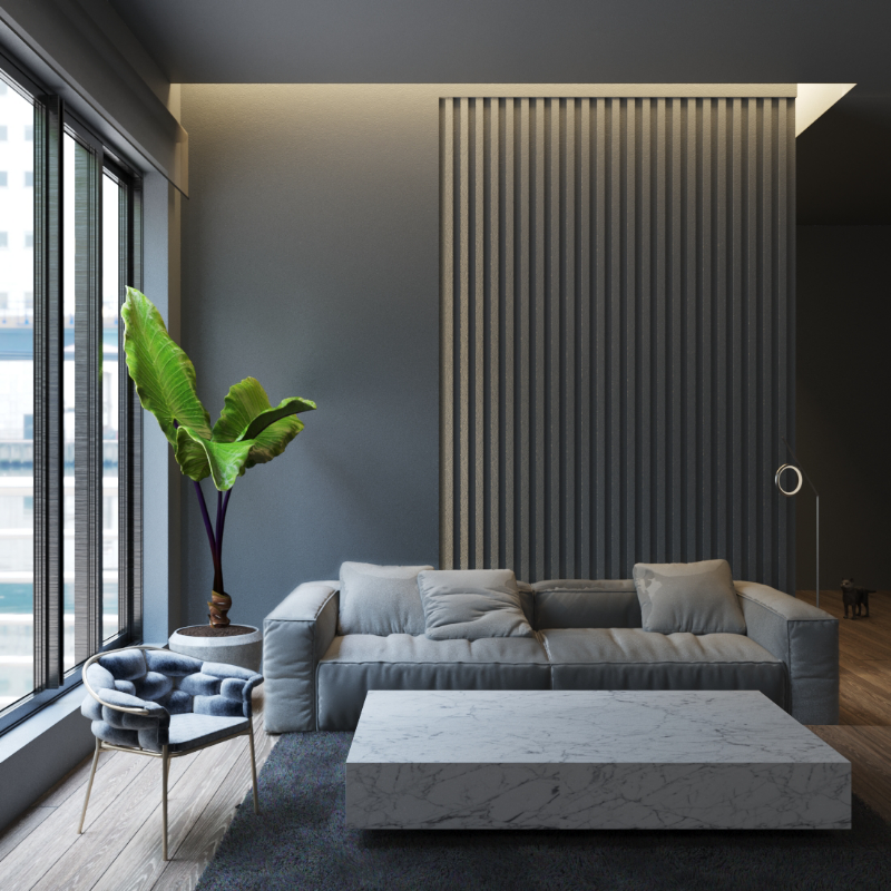 Modern living room GEN #10 static token preview
