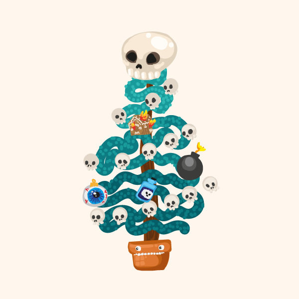 Creepy Christmas Tree For You! #16 static token preview