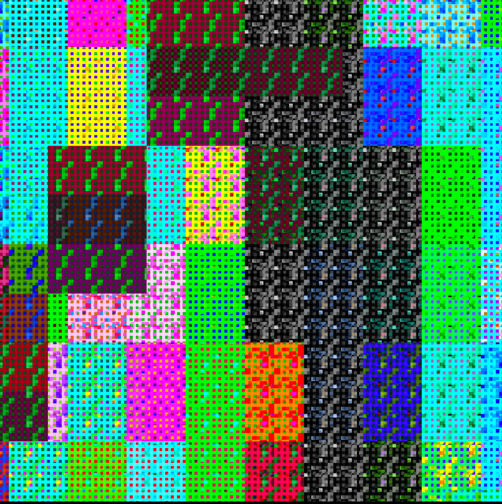 Multicolored Pixelated Field #21 static token preview