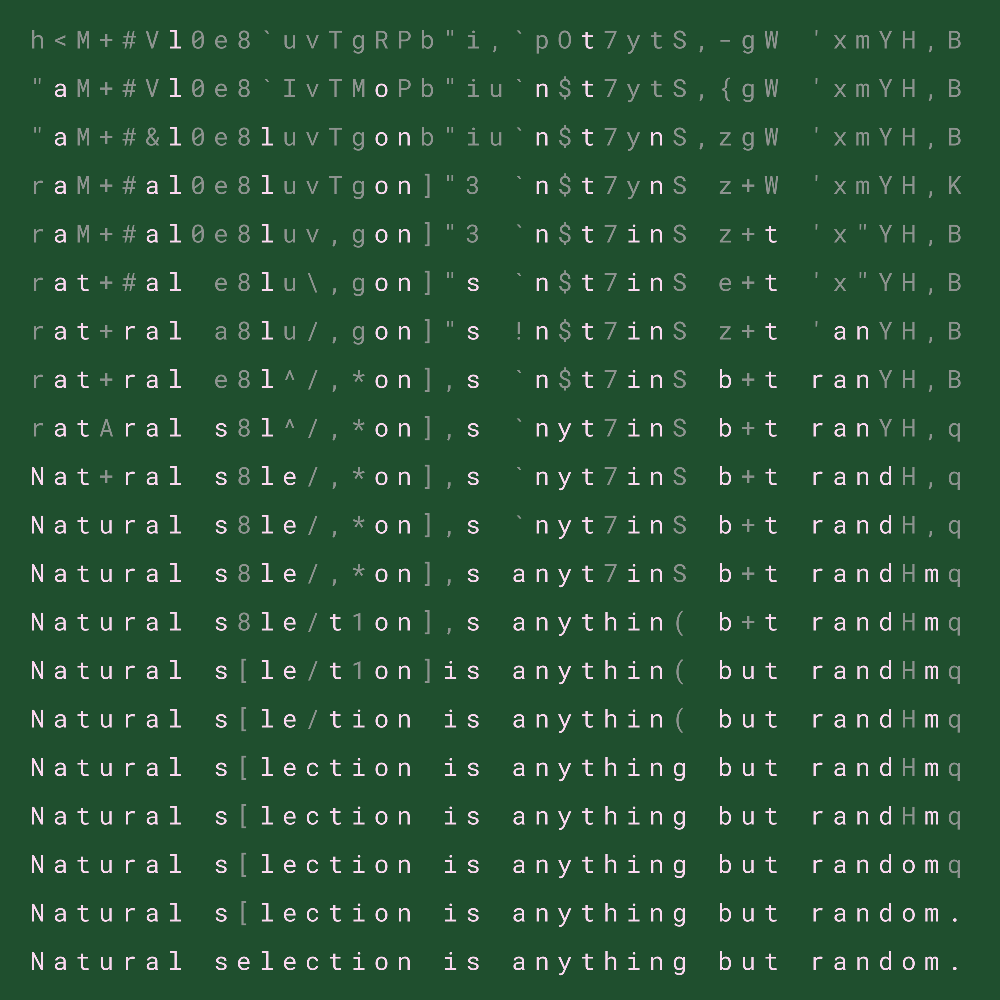 Natural selection #22 static token preview