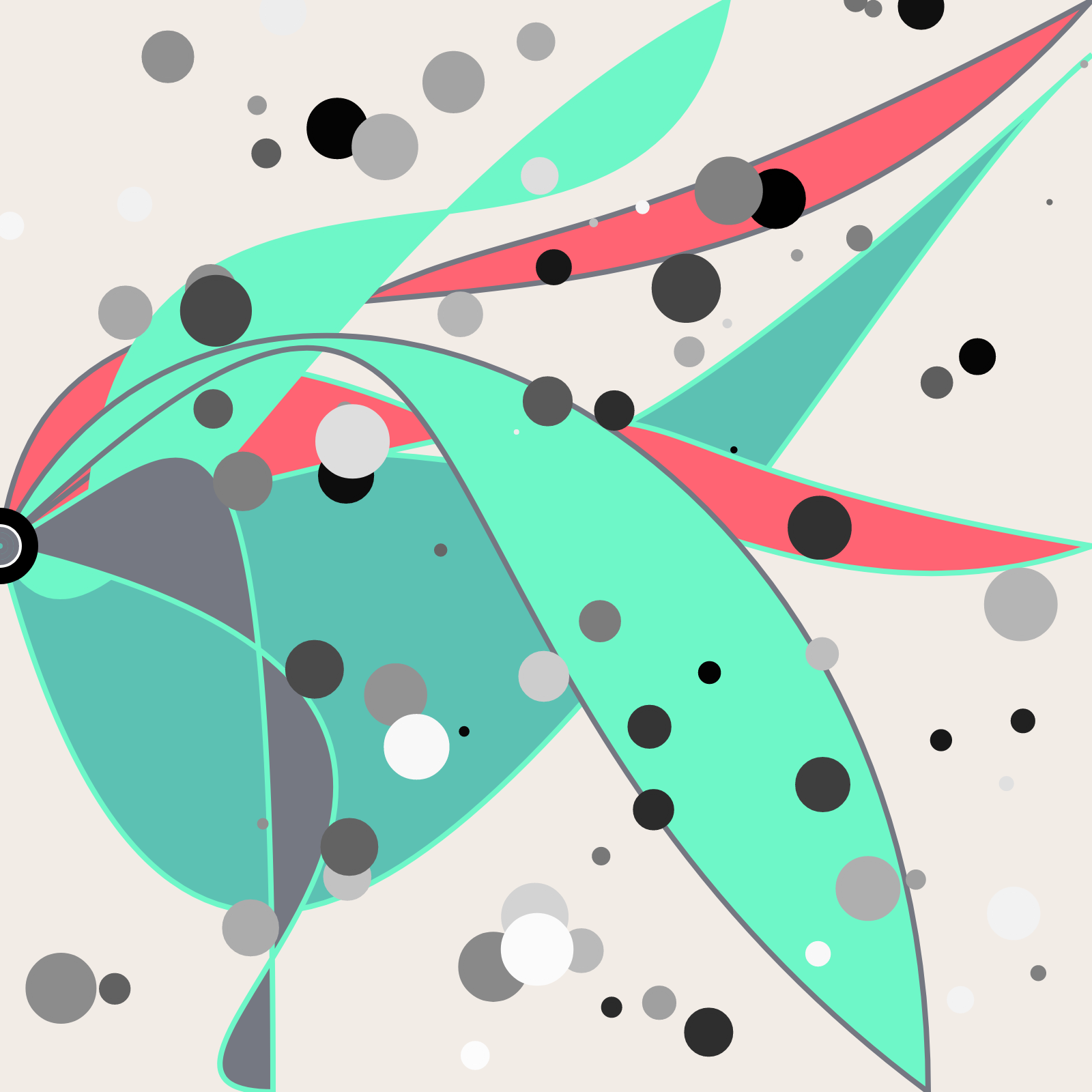 Bubbles in a Bezier Sea #1 static token preview