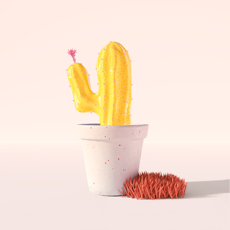 3D Crypto Cacti #9 static token preview
