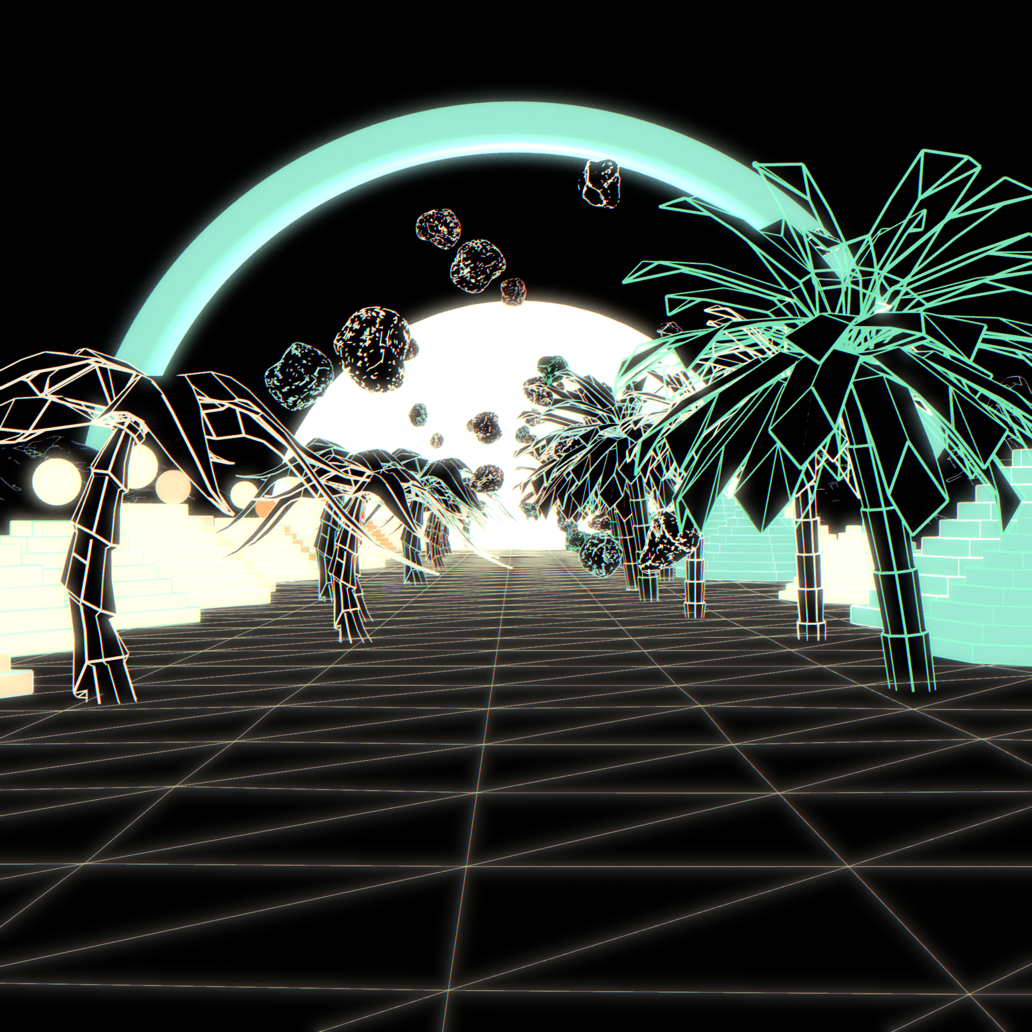 Synthwave Landscape #1 static token preview