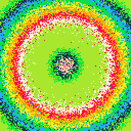 Pixel rainbow illustration #1 static token preview