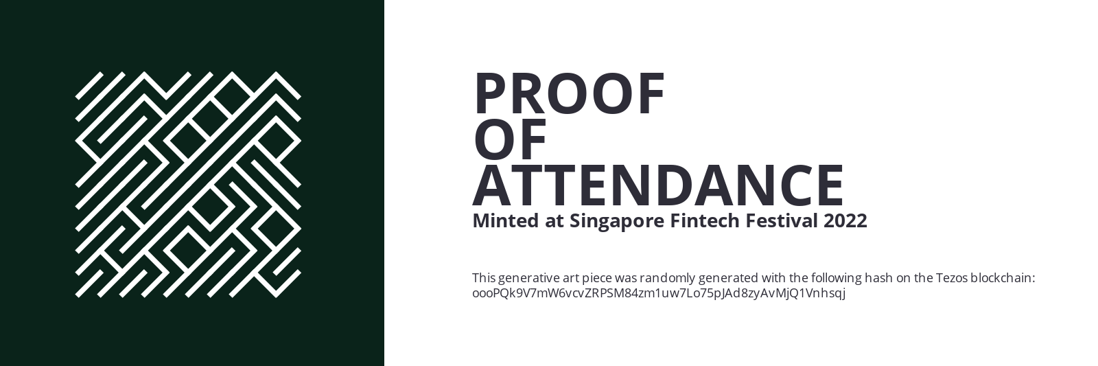 SFF2022 Proof of Attendance Token #131 static token preview