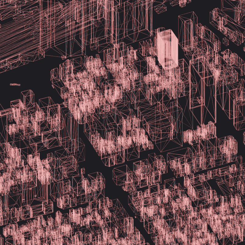 Wireframe City: Tokyo Shibuya #10 static token preview