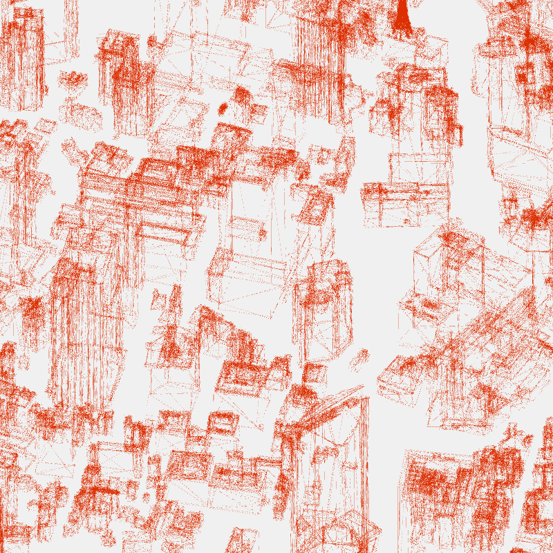 Algorithmic Drawing: Minato City Tokyo #19 static token preview