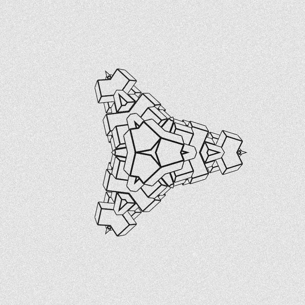 Monochrome Kaleido #4 static token preview