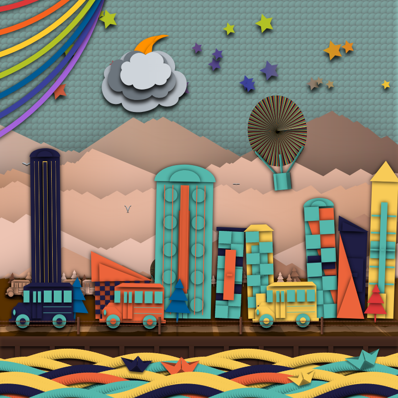 Paper Art 2.5D #19 static token preview