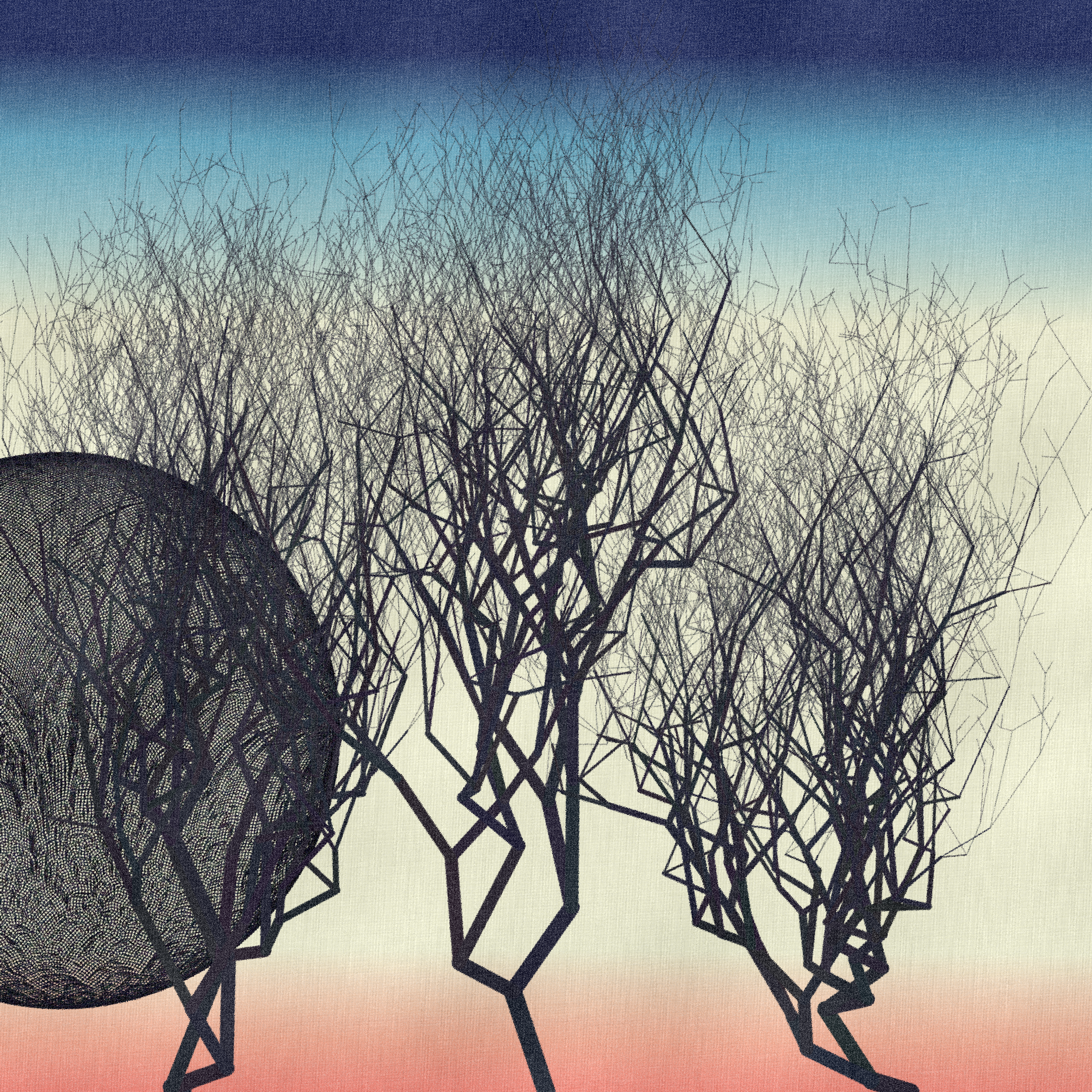 Three dead trees on earth #5 static token preview