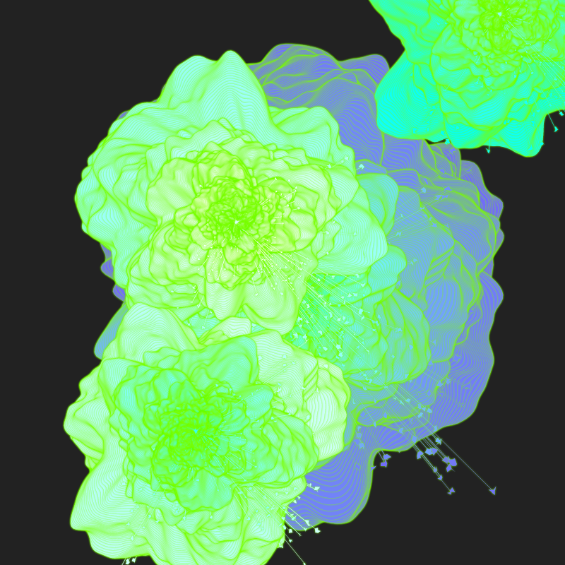 Bouquet of digital flowers #10 static token preview