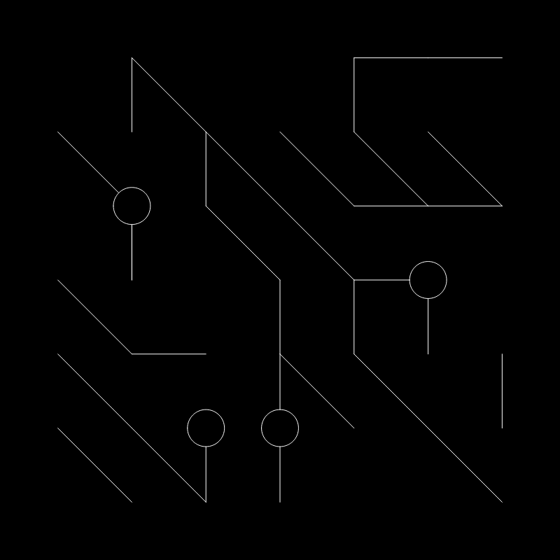 Generative Blueprint : Printed Circuit #4 static token preview