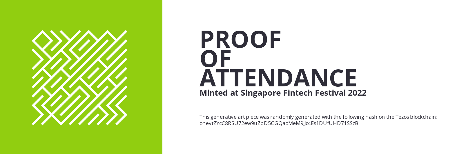 SFF2022 Proof of Attendance Token #2579 static token preview