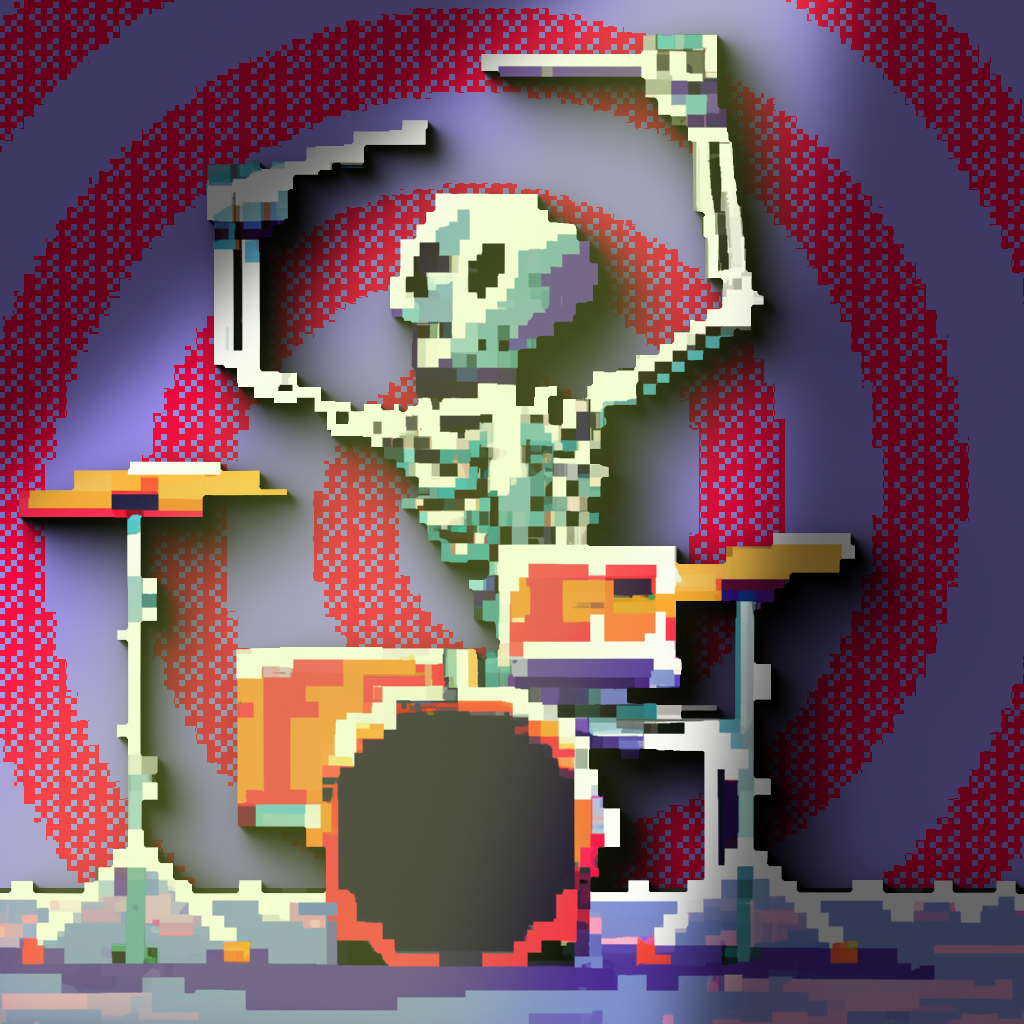 The Rolling Bones - Damned Drummers #12 static token preview
