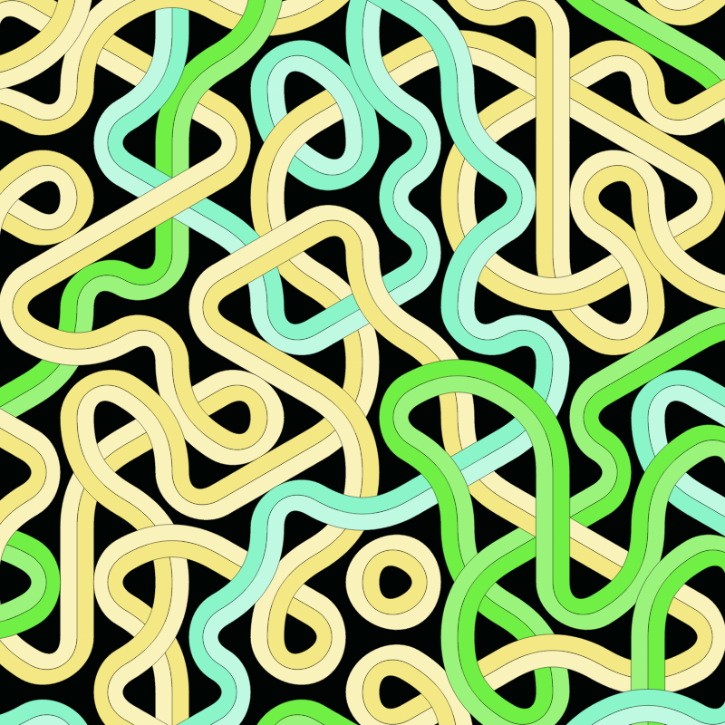 Bézier Truchet #163 static token preview