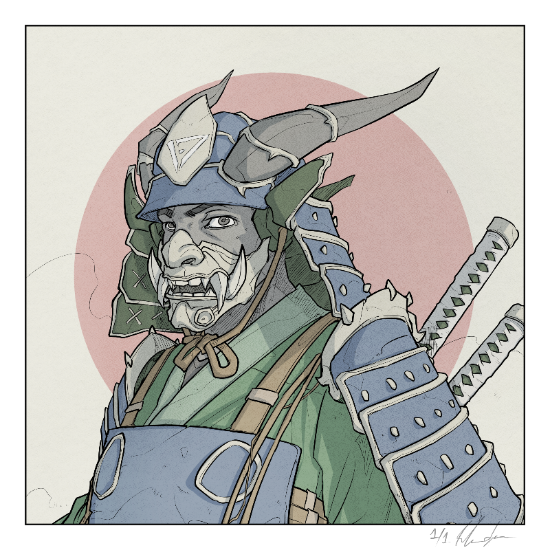侍 (SAMURAI) #6 static token preview