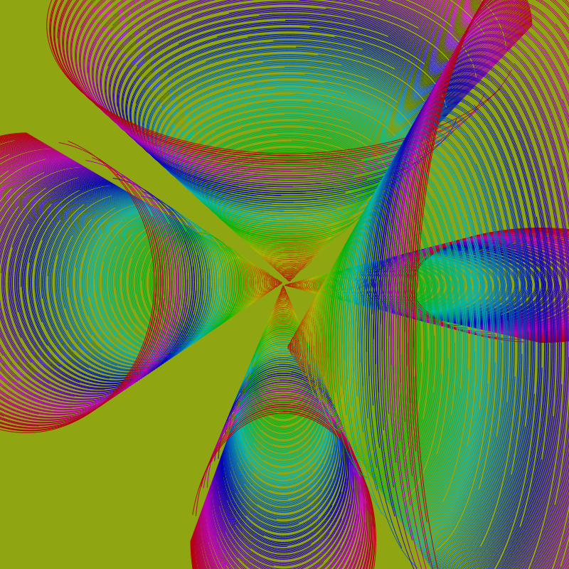 Fibonacci Rainbow Spiral v2 variation 3 #1 static token preview