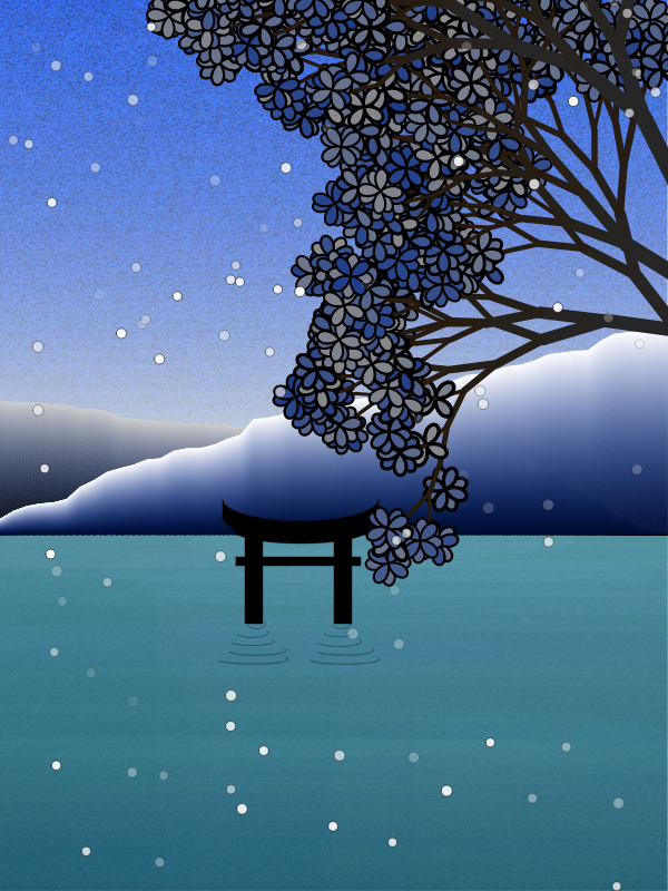 Winter morning in a village near Tokyo #17 static token preview