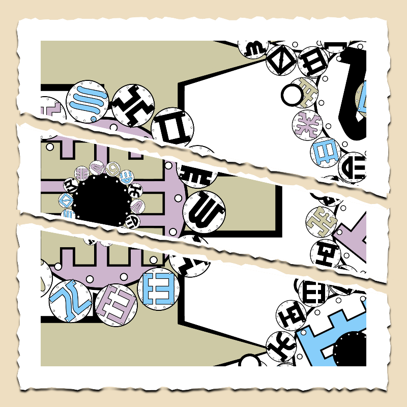 Fractals and fractures -"Alphabetic Signs" #12 static token preview