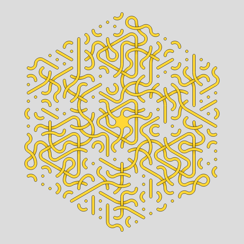 Truchet Threefold Symmetry #12 static token preview