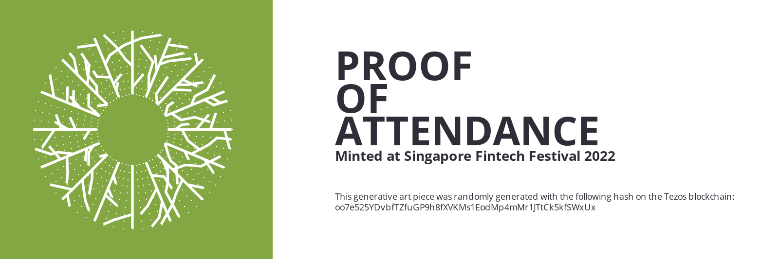 SFF2022 Proof of Attendance Token #2363 static token preview