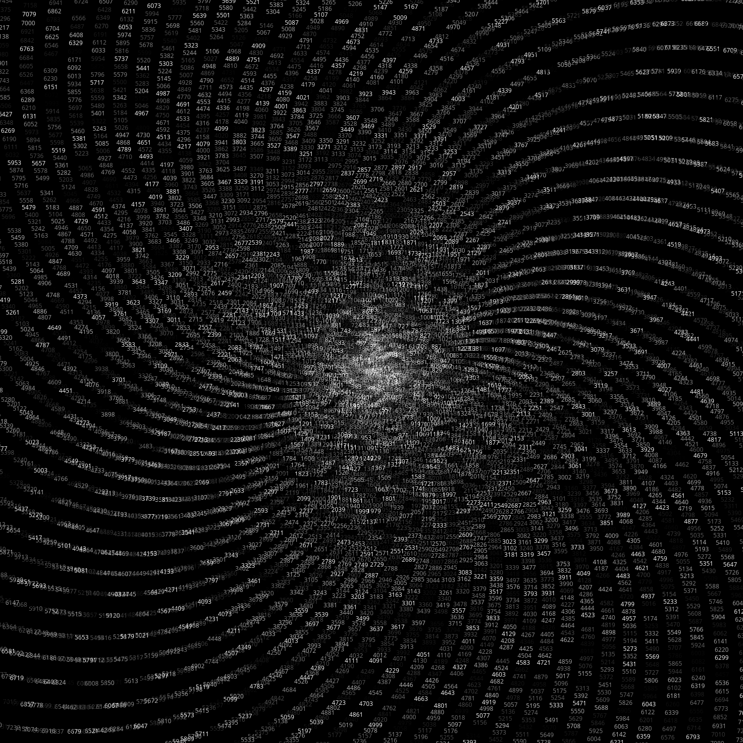 Polar Plot of Numbers #24 static token preview