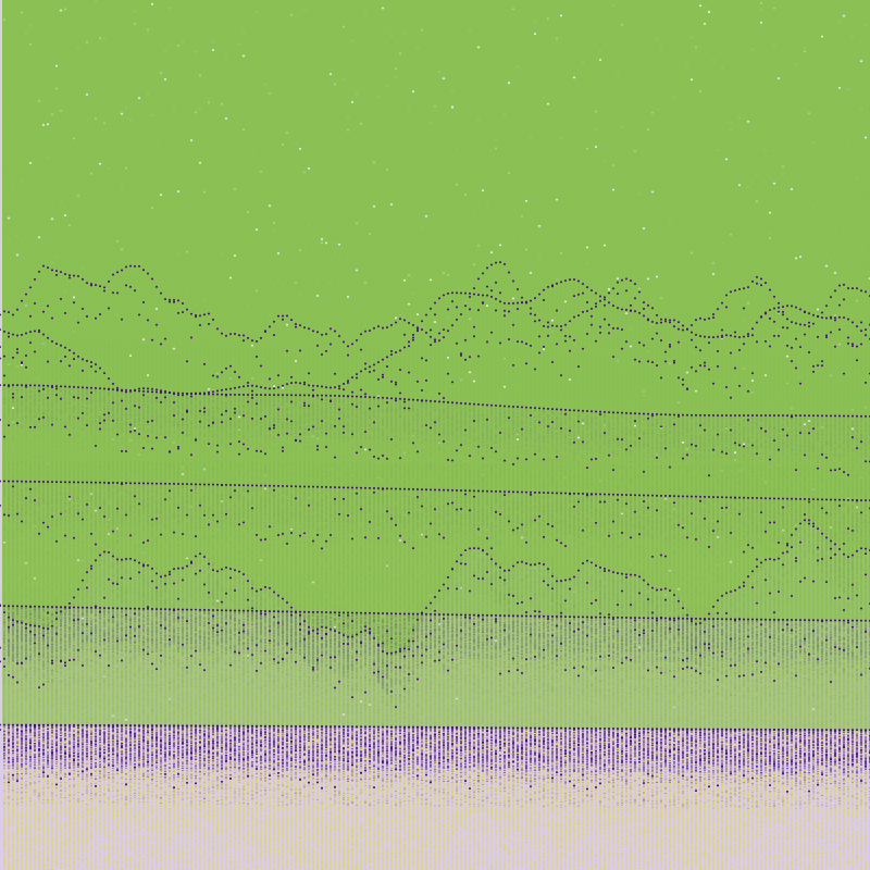 Glitched Mountains GT #1 static token preview