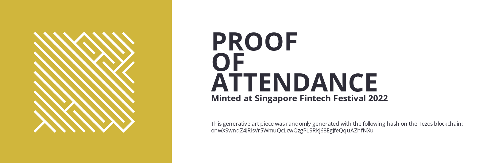 SFF2022 Proof of Attendance Token #286 static token preview